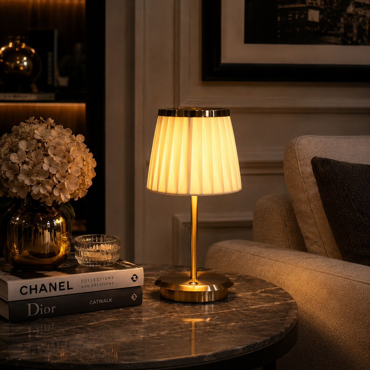 Kova | Luxe Stoffen Tafellamp