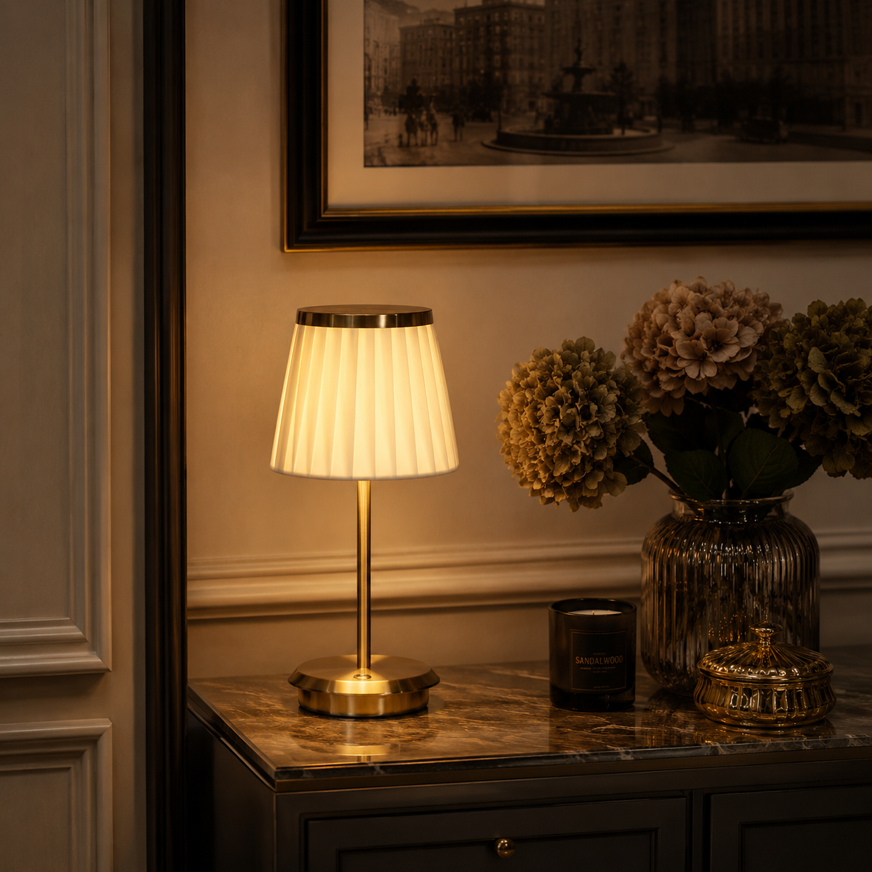 Kova | Luxe Stoffen Tafellamp